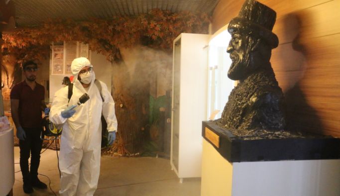 Müzeler dezenfekte edildi