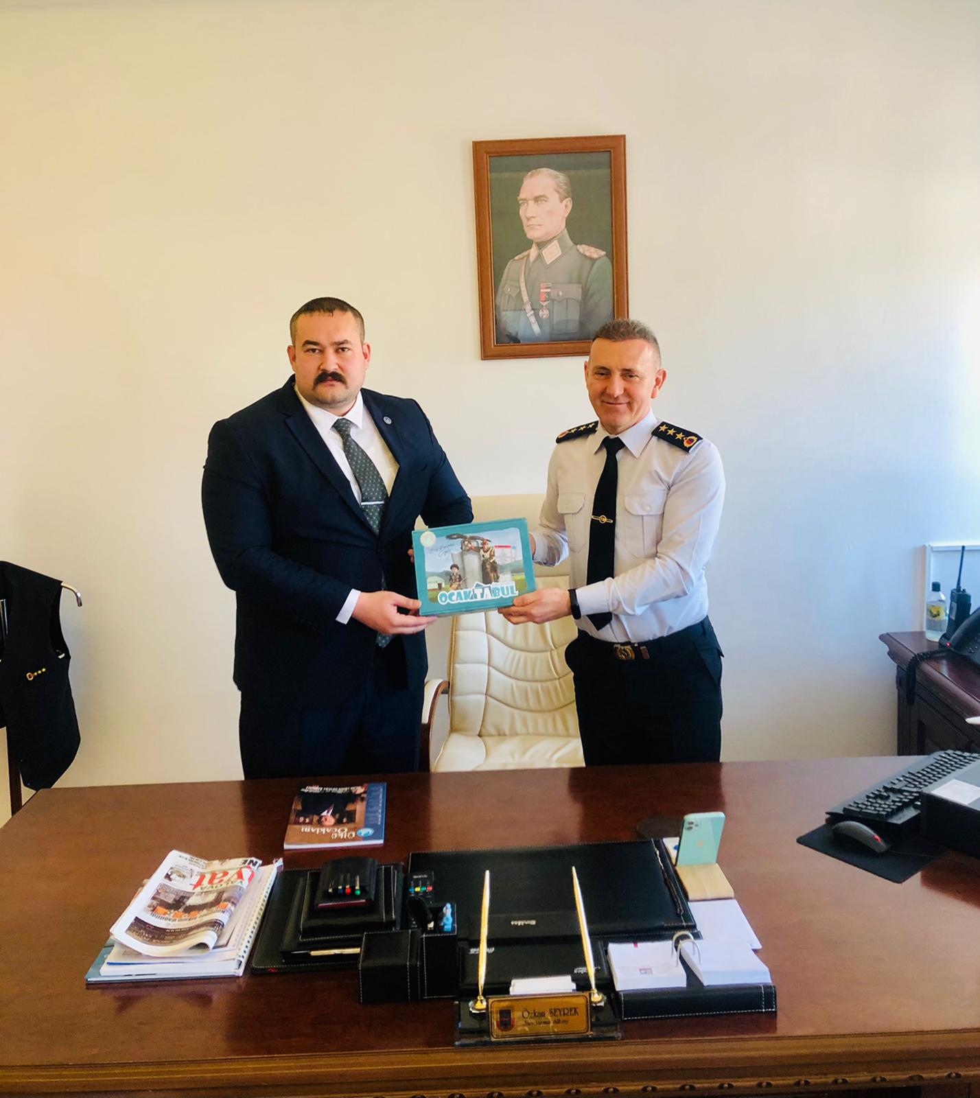 Başkan Tanaçan, Albay Özkan Seyrek’i ziyaret etti