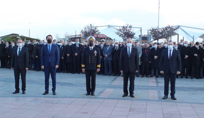 10 Kasım Atatürk’ü anma çelenk töreni yapıldı