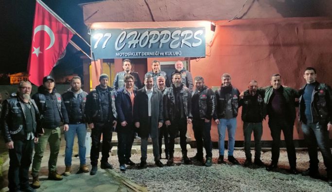 77 Choppers Motosiklet kulübüne ziyaret
