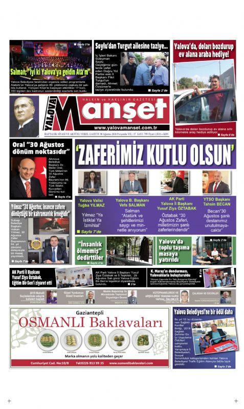 Manşet Gazetesi 799. sayısı yayımlandı! 