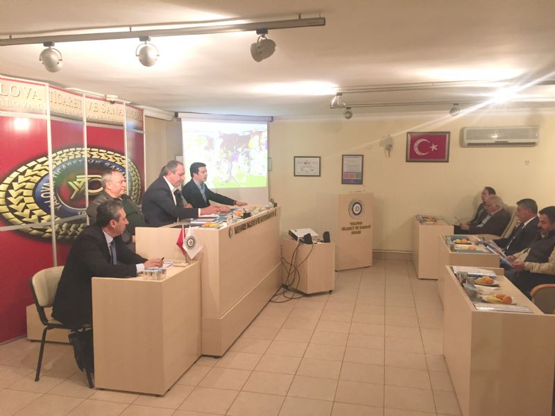 YTSO Meclis Toplantısı Yalova Belediyesi İmar Müdürü Kemal Başın katılımı ile gerçekleşti